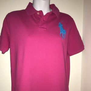 Pink Ralph Lauren boys polo.